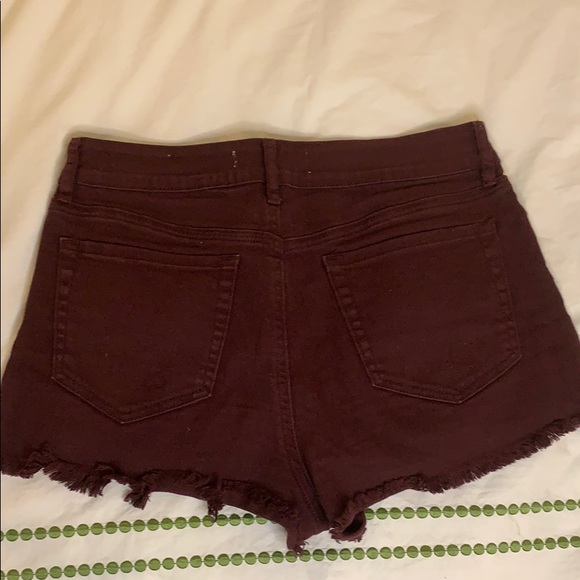 Maroon jean shorts from pacson - Picture 2 of 4